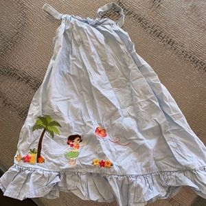 Gymboree 4T blue Hawaiian dress